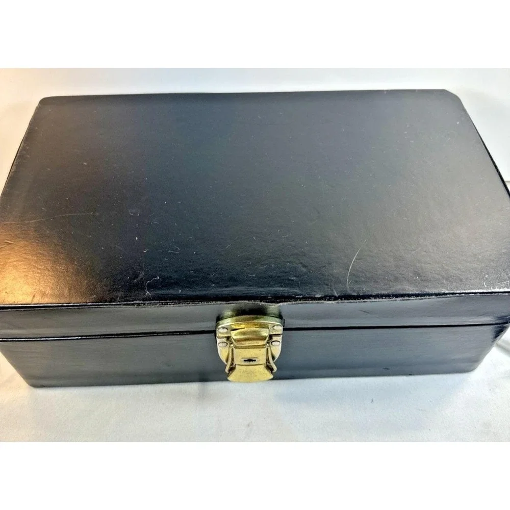Vintage Trav-L-Bar By Ever Wear Travel Bar 8 Peice Set Black Case GVC